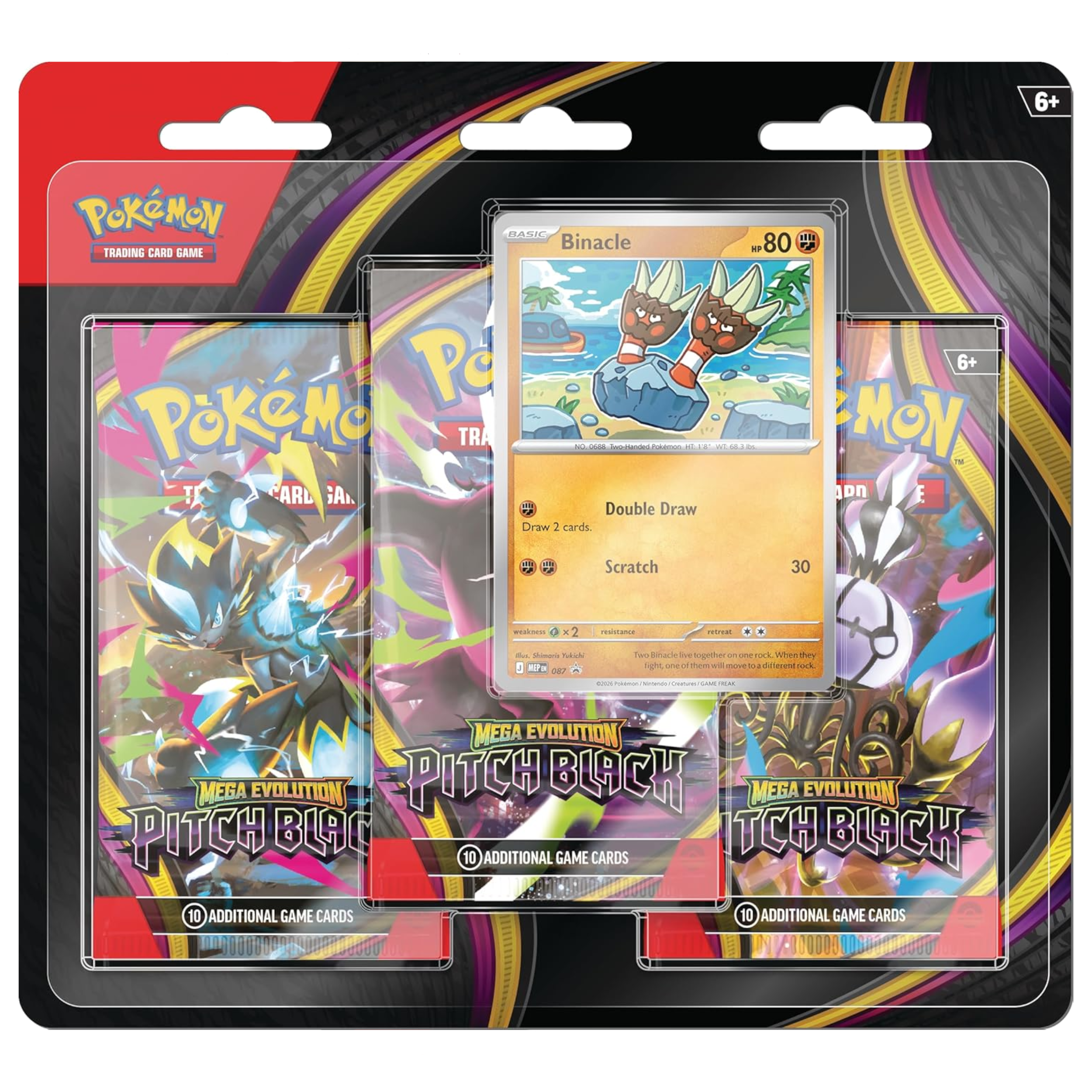 3 Pack Blister Pitch Black (PRE-ORDENA)