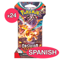 Obsidian Flames Sleeved Booster 24 Count SPANISH