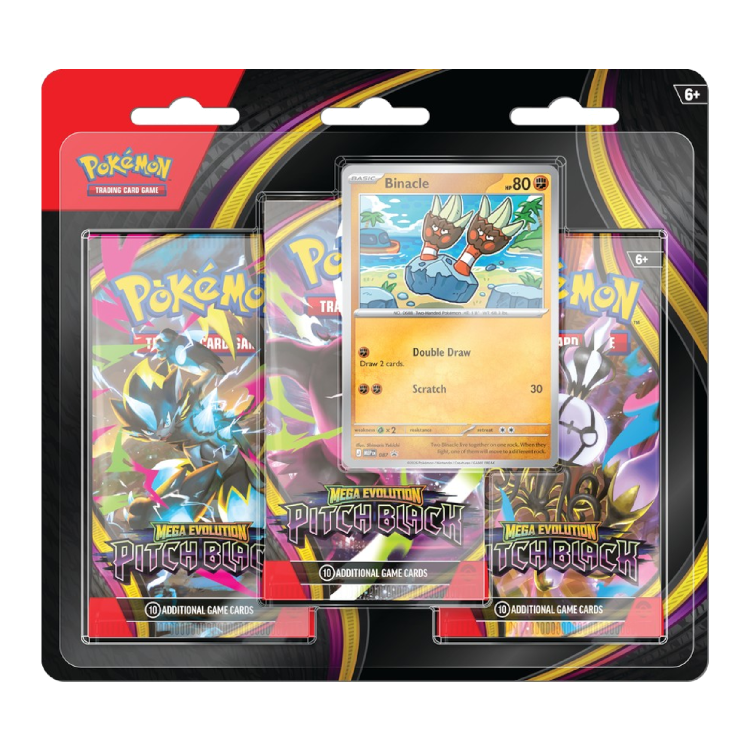 Pitch Black 3 Pack Blister Binacle