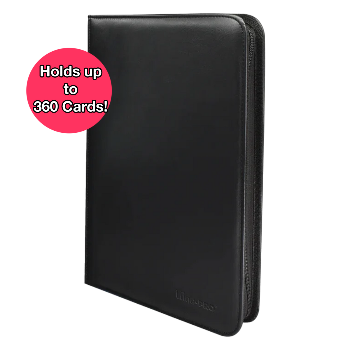 Ultra Pro 9-Pocket Zippered Color Black PRO-Binder 360