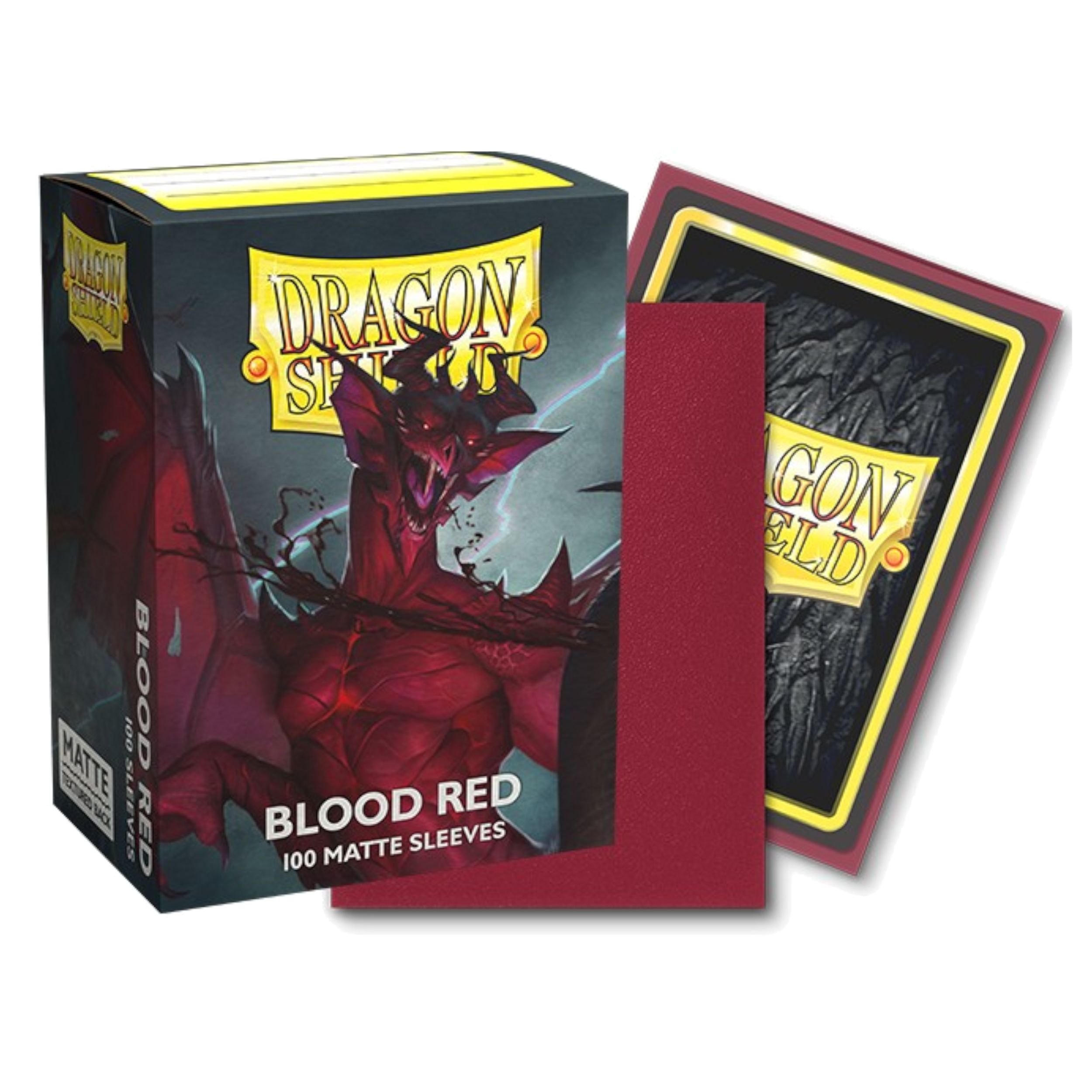DRAGON SHIELD 100CT BOX MATTE BLOOD RED