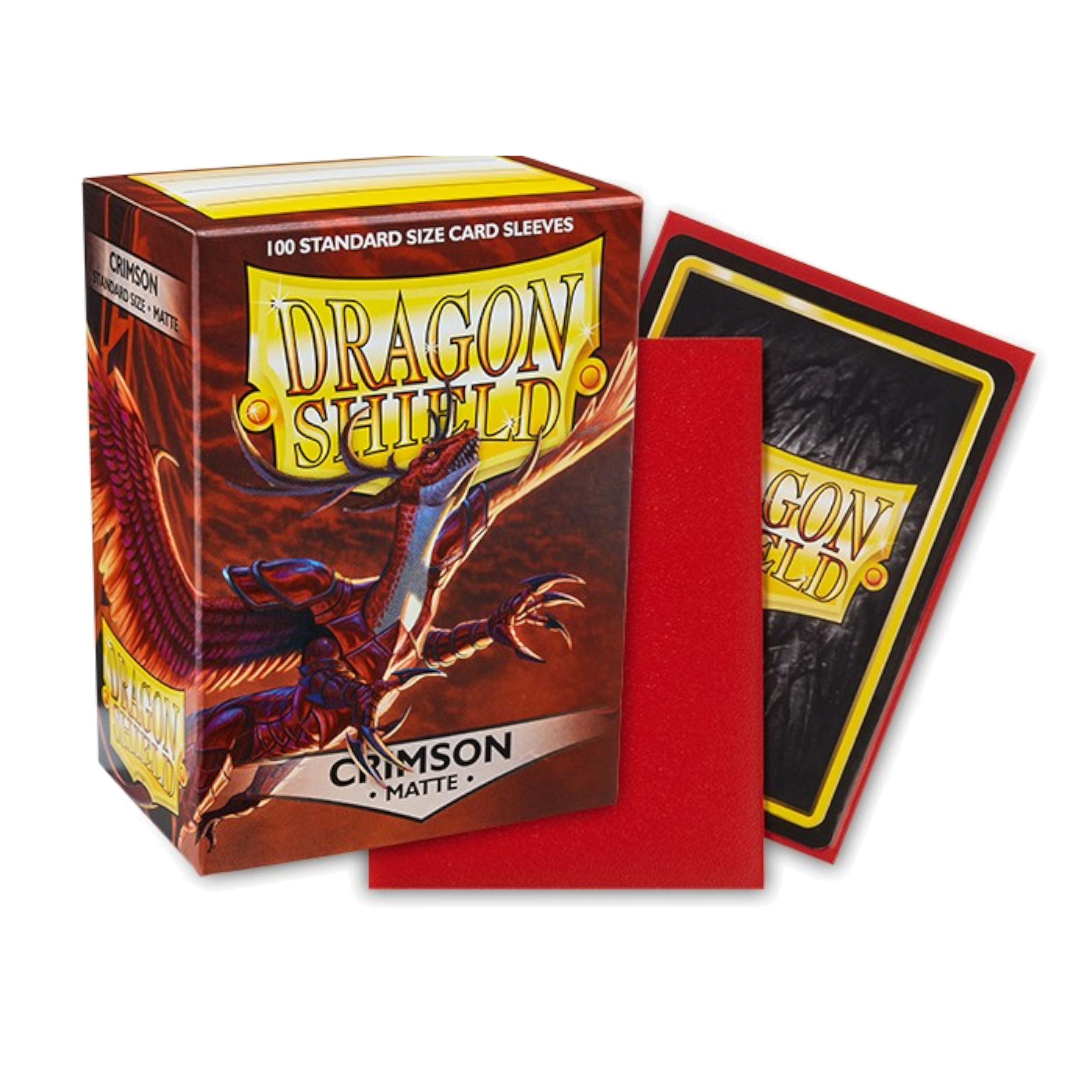 DRAGON SHIELD 100CT BOX MATTE CRIMSON