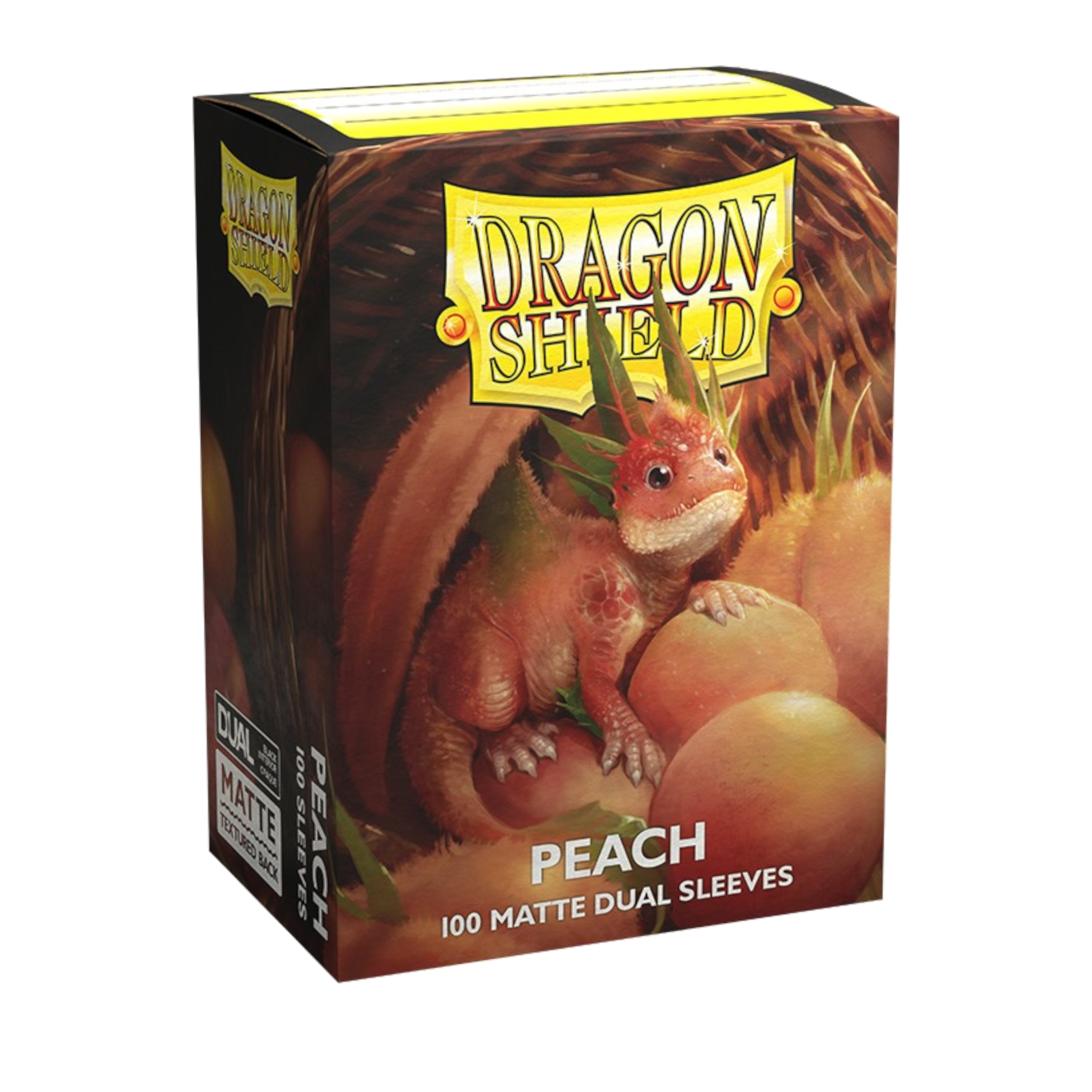 DRAGON SHIELD 100CT BOX DUAL MATTE PEACH PIIP