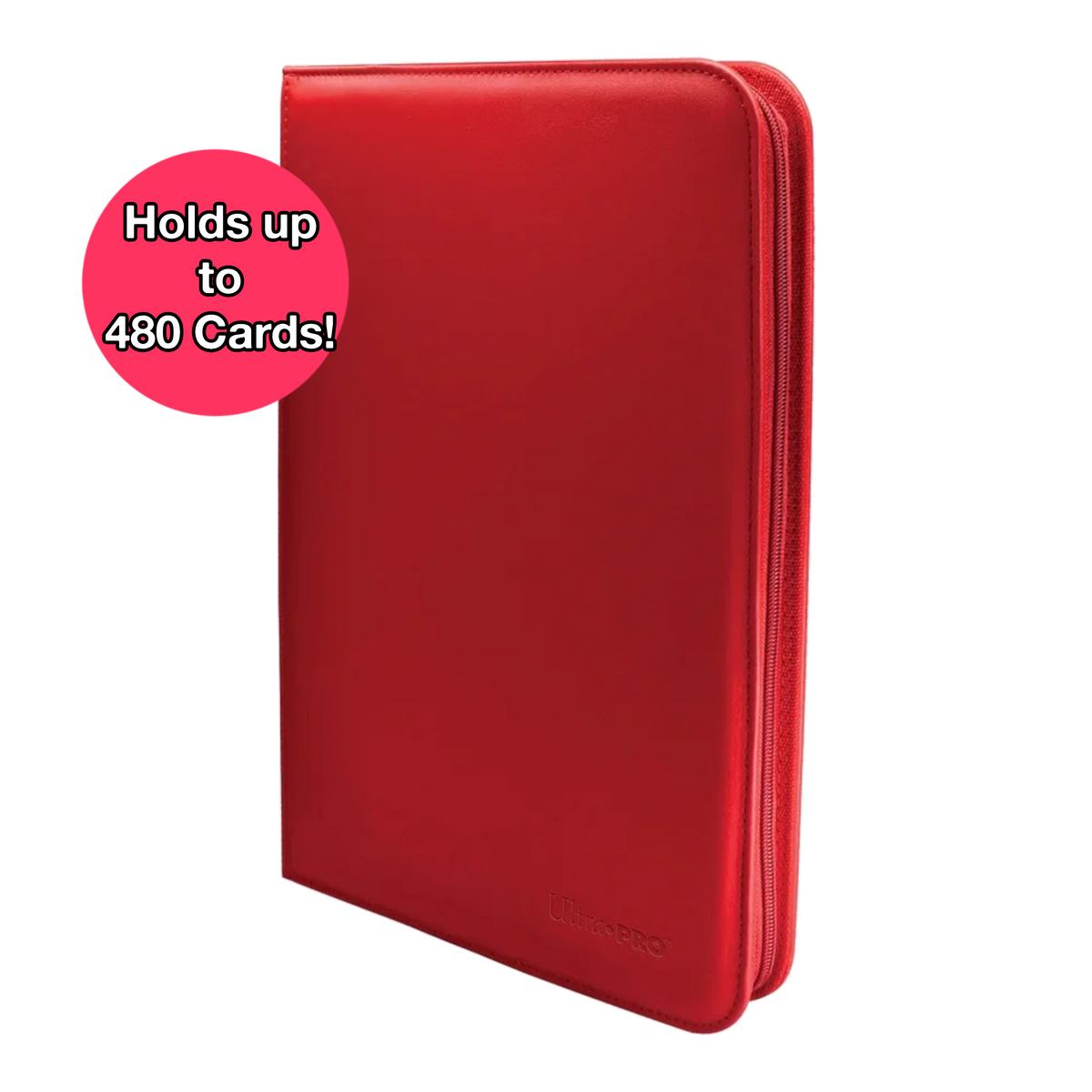 Ultra Pro Vivid 12-Pocket Zippered Color Red PRO-Binder