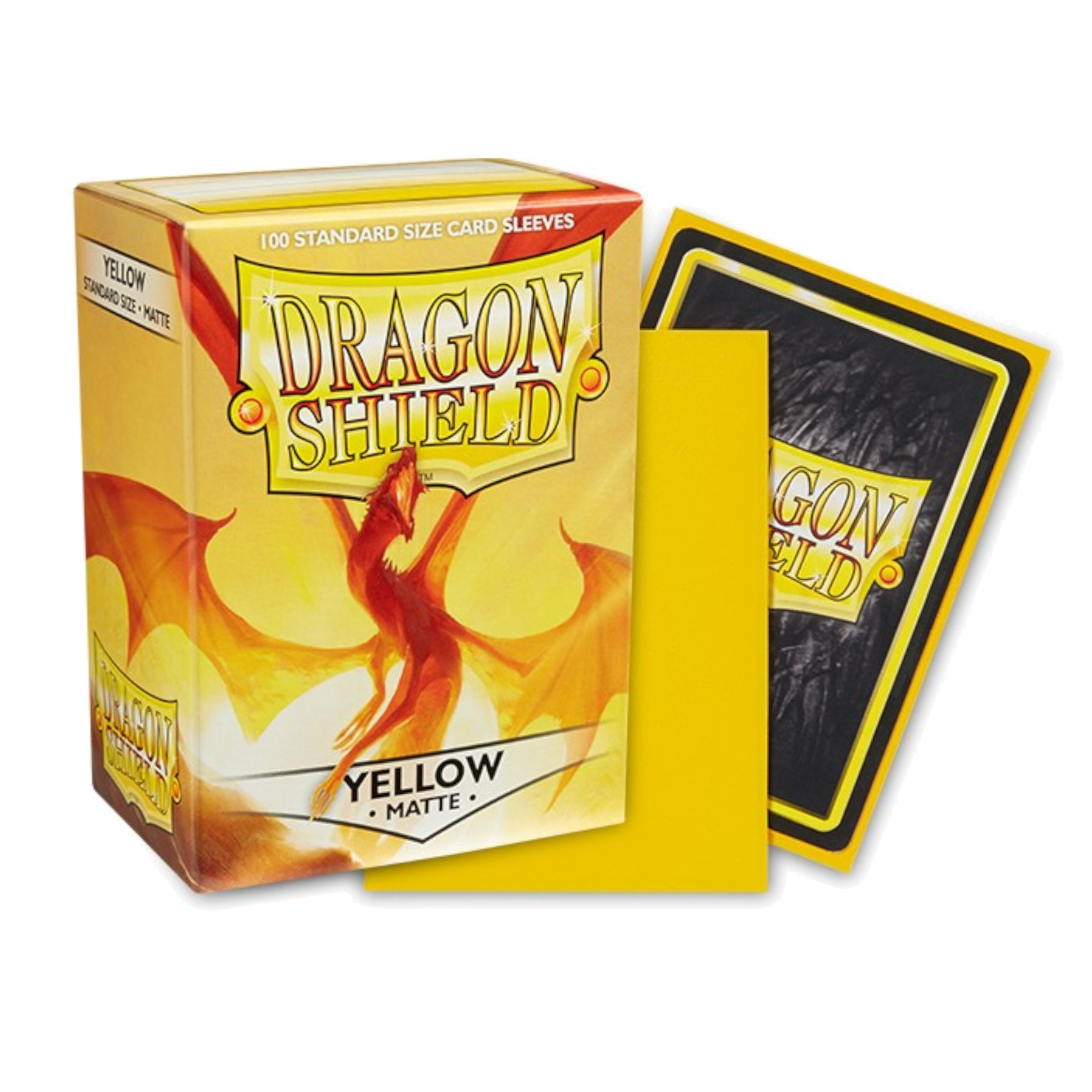 DRAGON SHIELD 100CT BOX MATTE YELLOW